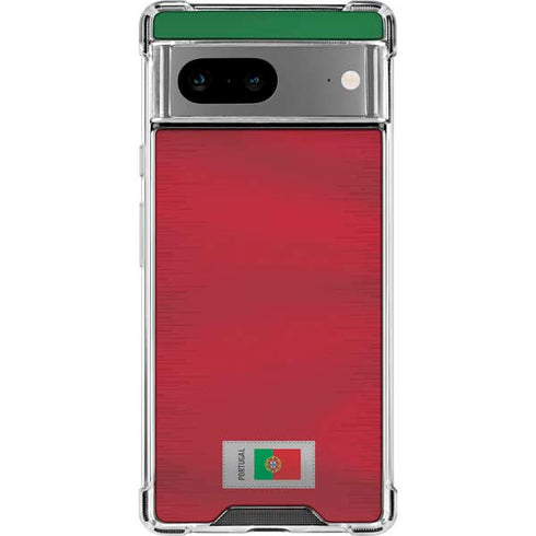 Portugal Soccer Flag Google Pixel 8a Clear Case